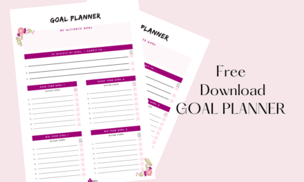 Goal Setting: Download a free Goal Planner – PDF