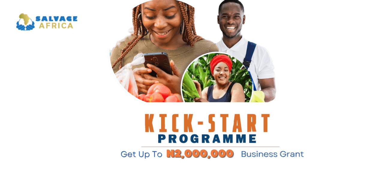 Apply for the 2022 Salvage Africa Young Entrepreneurs Kick-start Programme