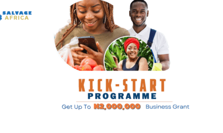 Apply for the 2022 Salvage Africa Young Entrepreneurs Kick-start Programme