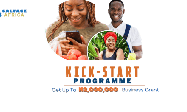 Apply for the 2022 Salvage Africa Young Entrepreneurs Kick-start Programme